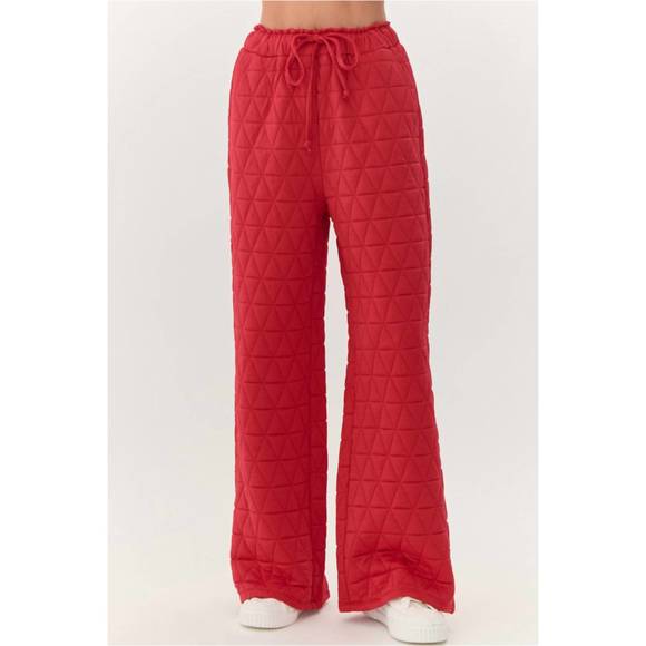 NEW JODIFL turn around quilted pant in red - Picture 1 of 3